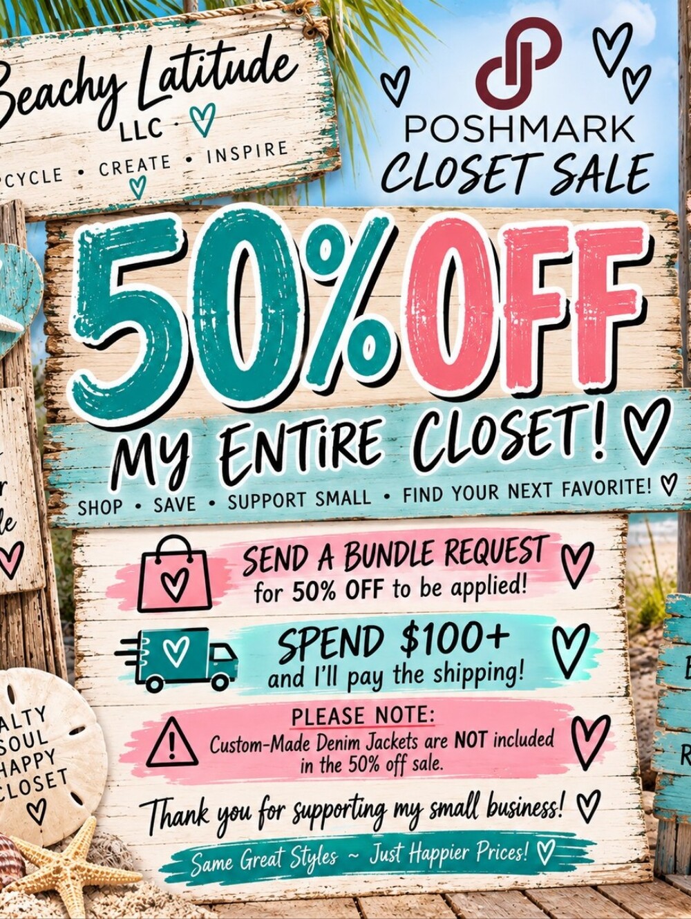 🔥 50% OFF CLOSET SALE 🔥.